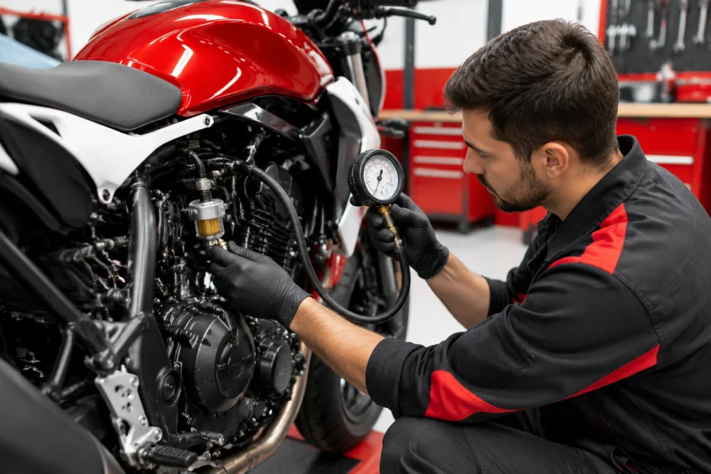 motorcycle-fuel-injection-troubleshooting-goharmotor.webp سیستم سوخترسانی انژکتوری موتور سیکلت و بررسی پمپ و انژکتور در گهر موتور
