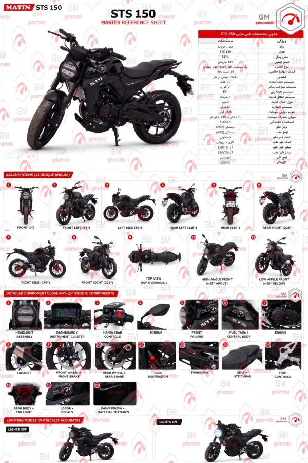 موتور سیکلت متین STS 150