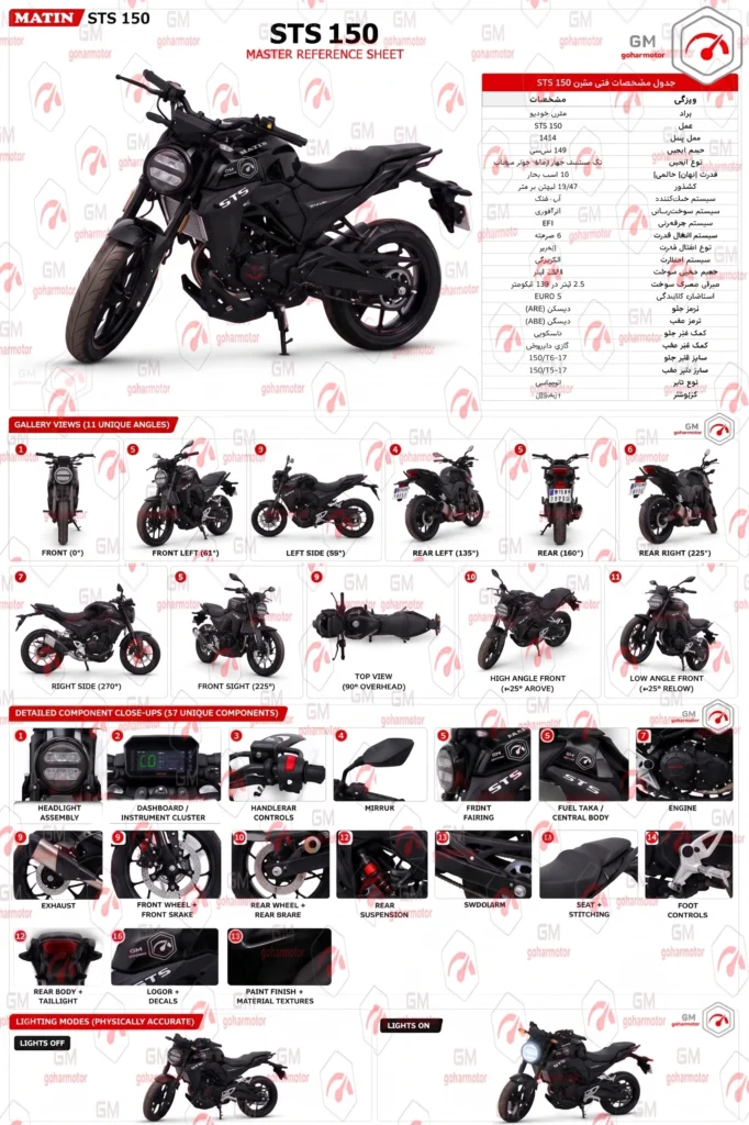موتور سیکلت متین STS 150