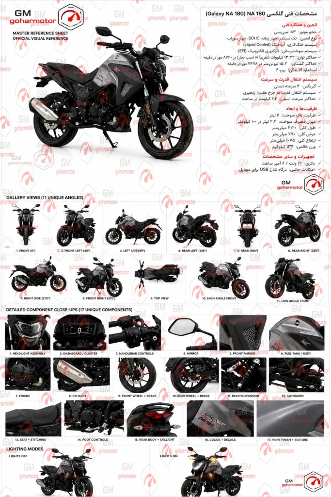 موتور سیکلت گلکسی na180