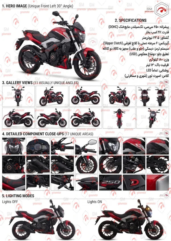 موتور سیکلت دومینار 250
