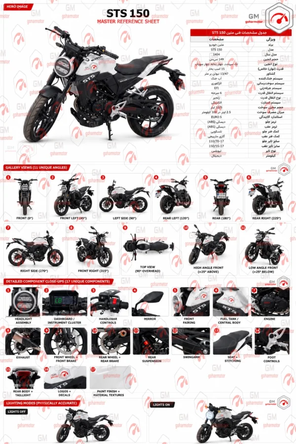 موتور سیکلت متین STS 150