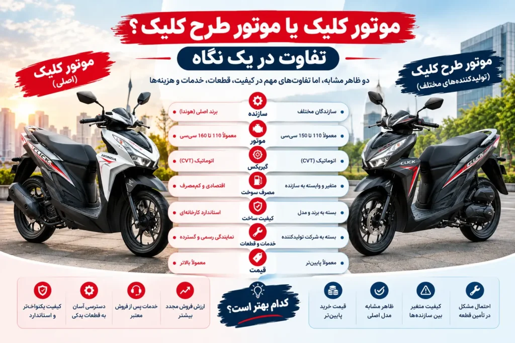 تفاوت در یک نگاه-گهر موتور